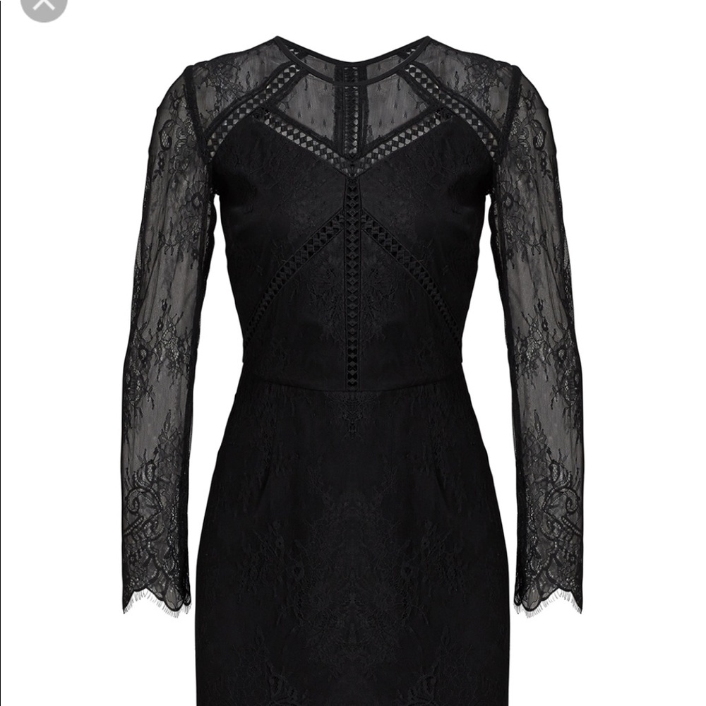 Black lace dress
